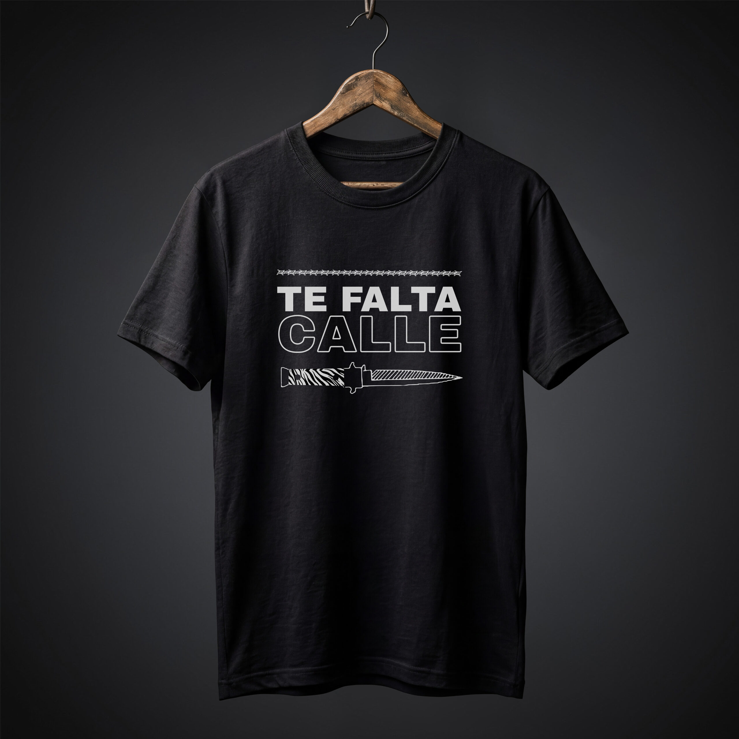 Camiseta Te falta calle - Retroclubs